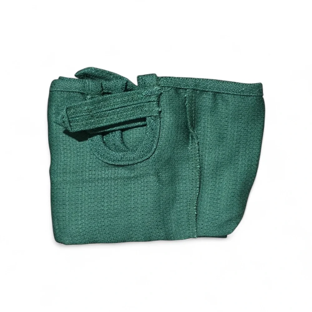 Longaberger SM Boardwalk Basket Liner Paprika Green Button Closure New #2803127